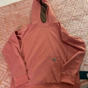 Women's Coral Pink Hooded Sweatshirt